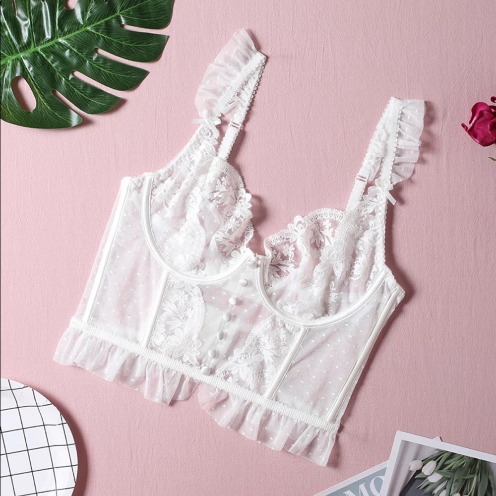 White lingerie 36 B
